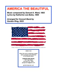 America the Beautiful Concert Band sheet music cover Thumbnail